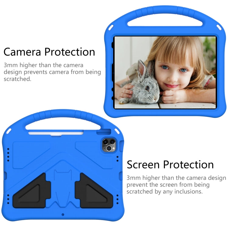 For iPad Pro 11 2024 EVA Shockproof Tablet Case with Holder(Blue)