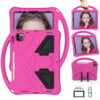 For iPad Pro 11 2024 EVA Shockproof Tablet Case with Holder(RoseRed) - iPad Pro 11 2024 Cases by PMC TechLife | Online Shopping South Africa | PMC TechLife | Buy Now Pay Later Mobicred