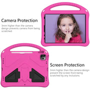 For iPad Pro 11 2024 EVA Shockproof Tablet Case with Holder(RoseRed)