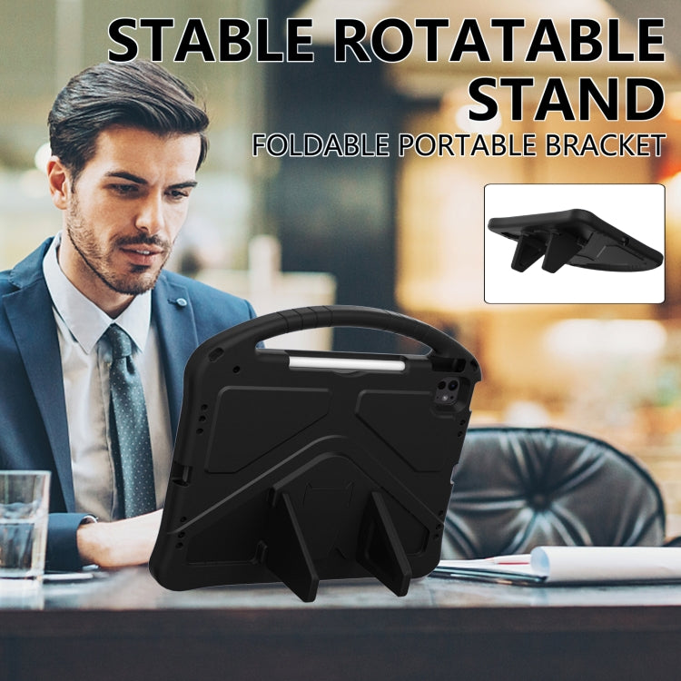 For iPad Air 13 2024 EVA Shockproof Tablet Case with Holder(Black)