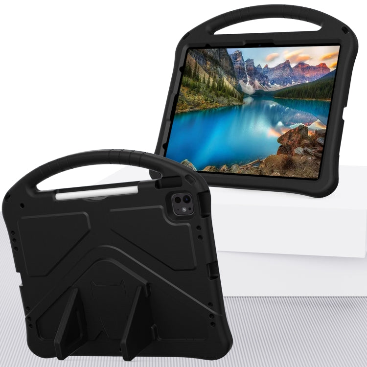For iPad Air 13 2024 EVA Shockproof Tablet Case with Holder(Black)