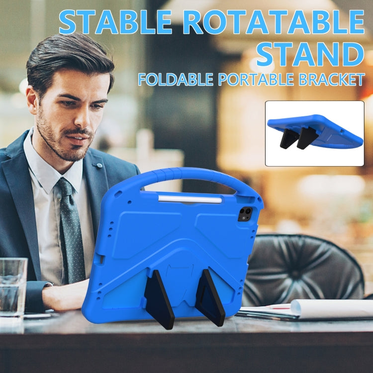 For iPad Air 13 2024 EVA Shockproof Tablet Case with Holder(Blue)