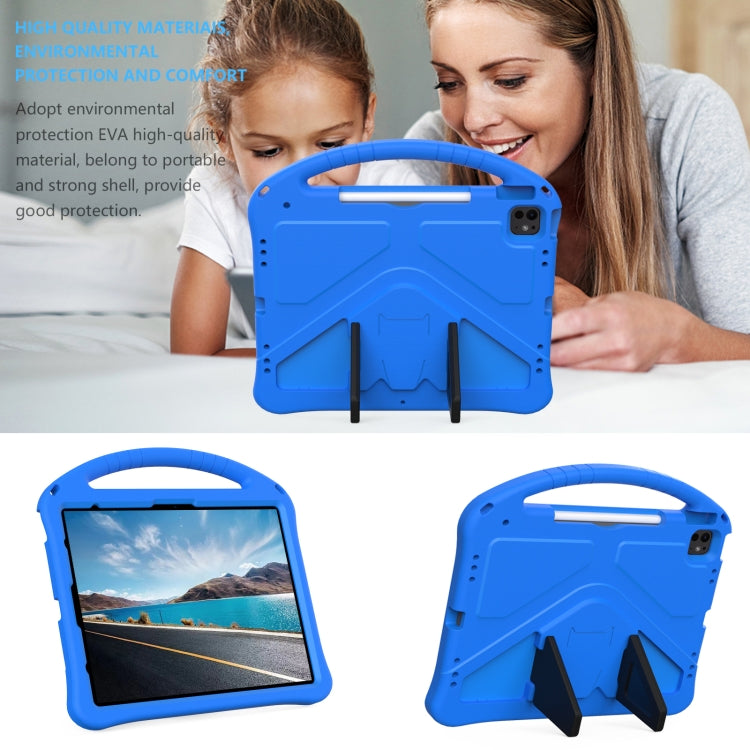 For iPad Air 13 2024 EVA Shockproof Tablet Case with Holder(Blue)