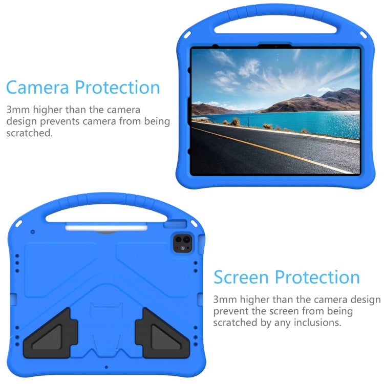 For iPad Air 13 2024 EVA Shockproof Tablet Case with Holder(Blue)