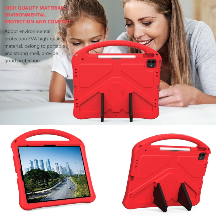 For iPad Air 13 2024 EVA Shockproof Tablet Case with Holder(Red)