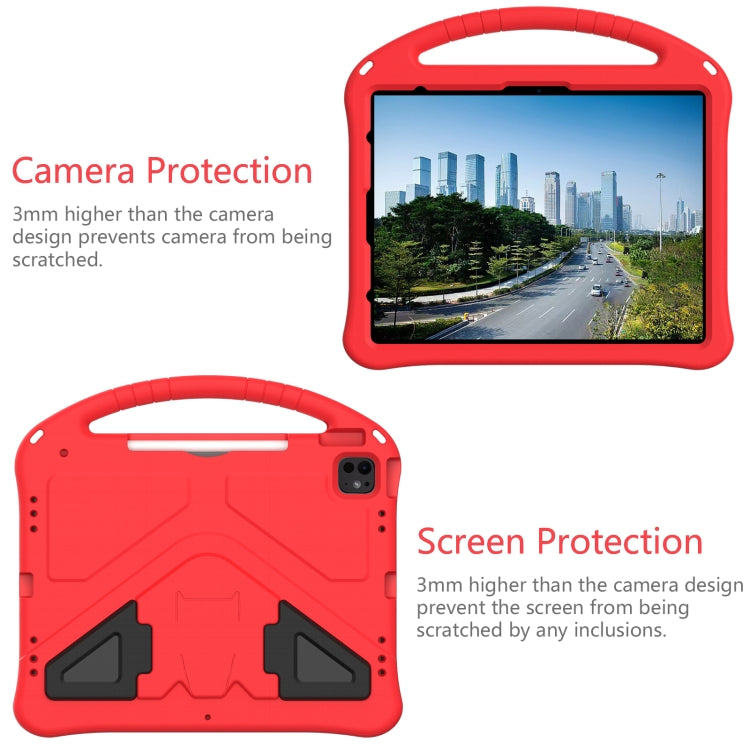 For iPad Air 13 2024 EVA Shockproof Tablet Case with Holder(Red)