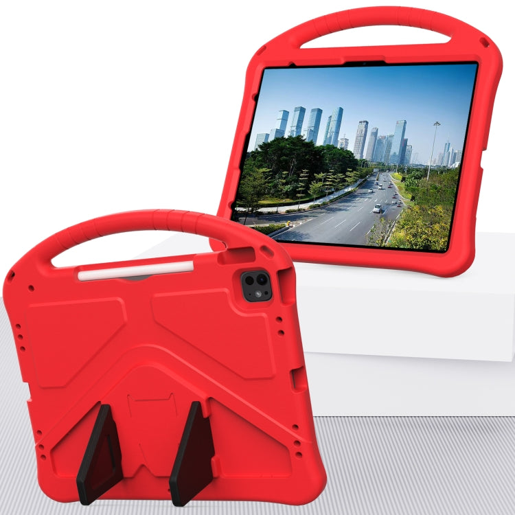 For iPad Air 13 2024 EVA Shockproof Tablet Case with Holder(Red)