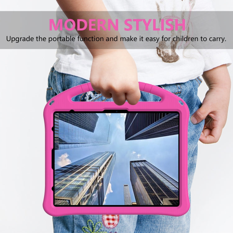 For iPad Air 13 2024 EVA Shockproof Tablet Case with Holder(RoseRed)