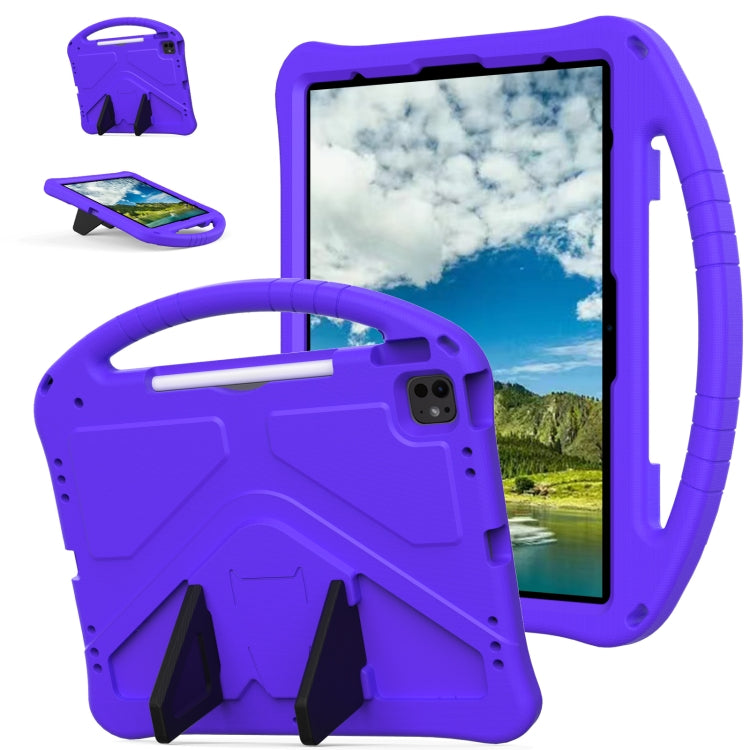 For iPad Air 13 2025 / 2024 EVA Shockproof Tablet Case with Holder(Purple)