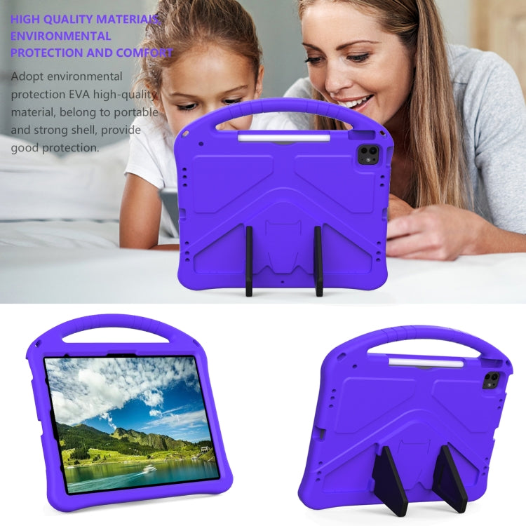 For iPad Air 13 2025 / 2024 EVA Shockproof Tablet Case with Holder(Purple)