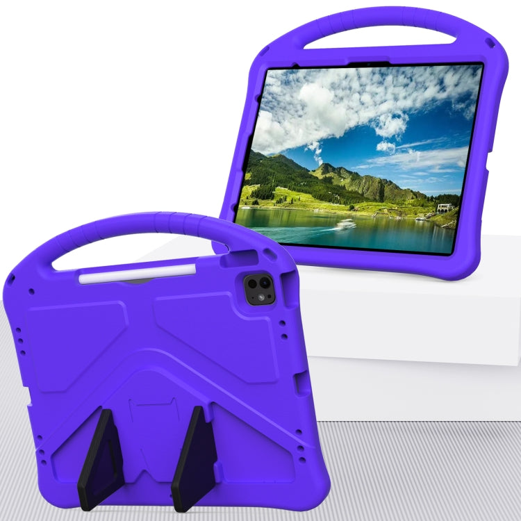 For iPad Air 13 2025 / 2024 EVA Shockproof Tablet Case with Holder(Purple)