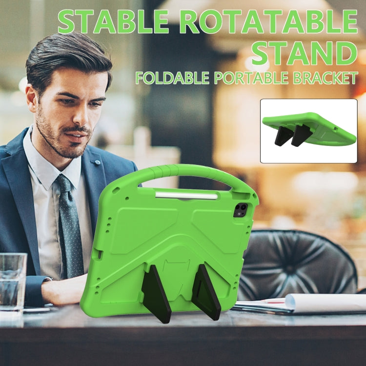 For iPad Air 13 2024 EVA Shockproof Tablet Case with Holder(Green)