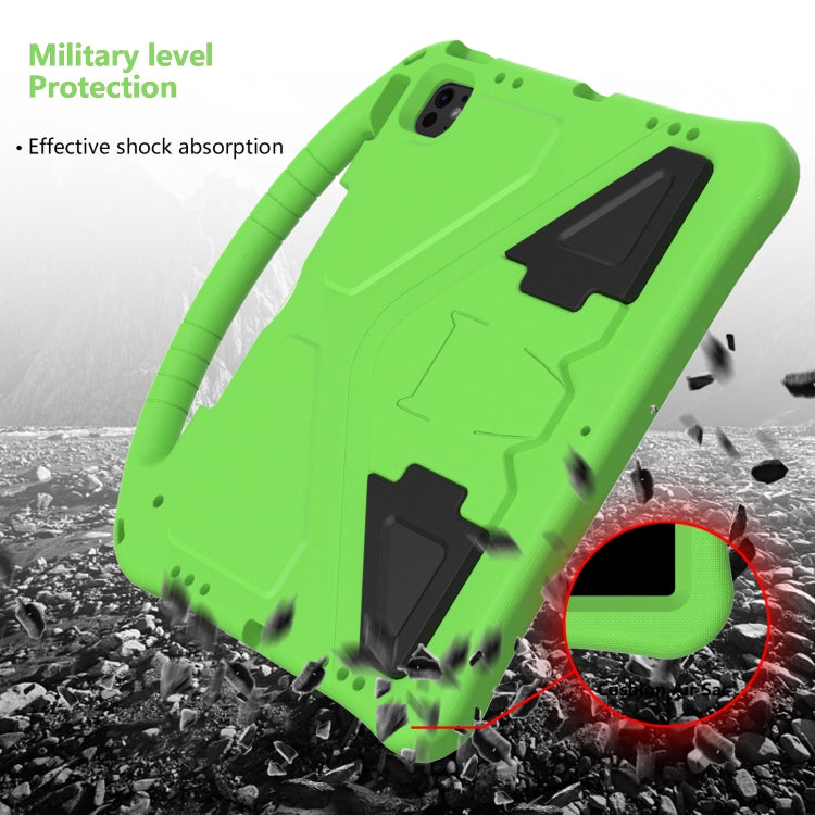 For iPad Air 13 2024 EVA Shockproof Tablet Case with Holder(Green)