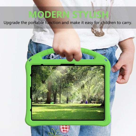 For iPad Air 13 2024 EVA Shockproof Tablet Case with Holder(Green)