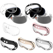 For Apple Vision Pro Electroplated TPU Protective Case VR Glasses Accessories(Sliver)