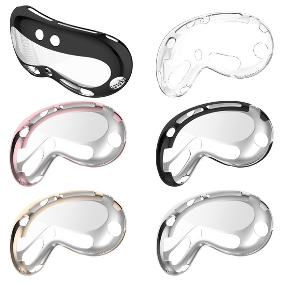 For Apple Vision Pro Electroplated TPU Protective Case VR Glasses Accessories(Sliver)