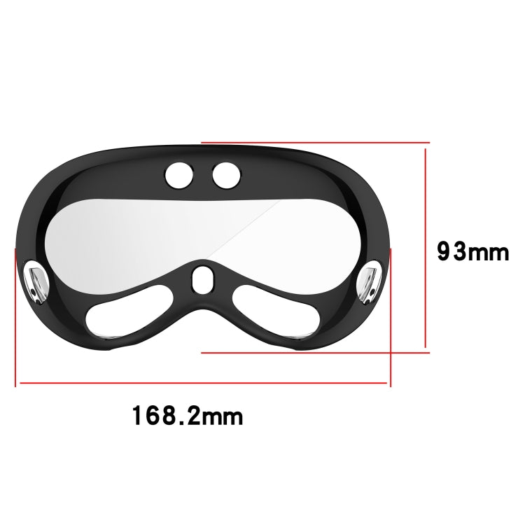 For Apple Vision Pro Electroplated TPU Protective Case VR Glasses Accessories(Sliver)