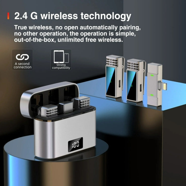 JMARY MW-15 For iPhone / iPad 2.4G Lavalier Wireless Microphone