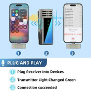 JMARY MW-15 For iPhone / iPad 2.4G Lavalier Wireless Microphone
