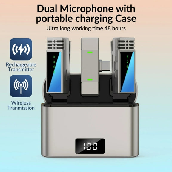JMARY MW-15 USB-C / Type-C Port 2.4G Lavalier Wireless Microphone