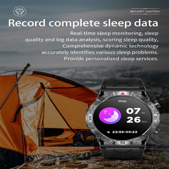 KC80 1.43 inch Color Screen Smart Watch, Support AI Voice Assistant / Bluetooth Call(Black)