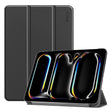 For iPad Pro 11 2024 ENKAY Tri-fold Custer Texture Platic Leather Smart Tablet Case(Black) - free shipping - PMC TechLife - Order now!