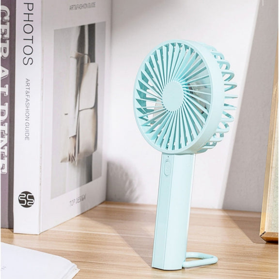 F35 With Hanging Hole Rechargeable Cooling Fan Powerful Handheld Fan 1200mAh Desk Fan(White)