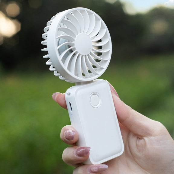 F458 With Neck Rope Summer 3 Speeds Adjustable Foldable Mini Handheld Fan(Purple)