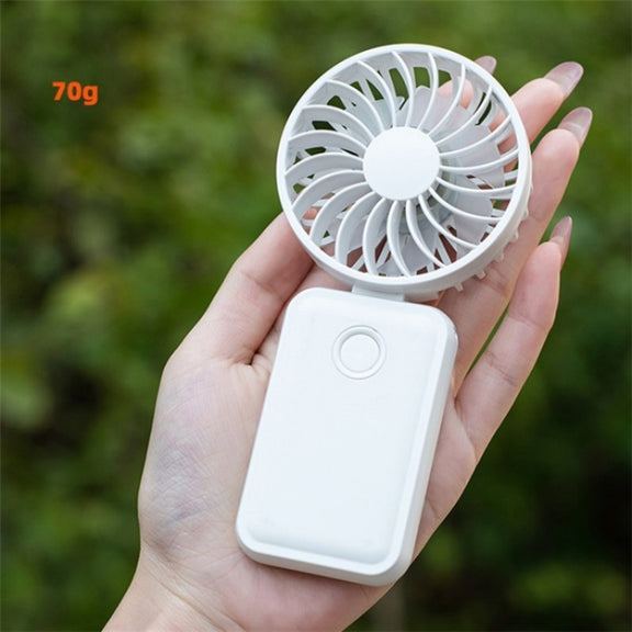 F458 With Neck Rope Summer 3 Speeds Adjustable Foldable Mini Handheld Fan(Purple)