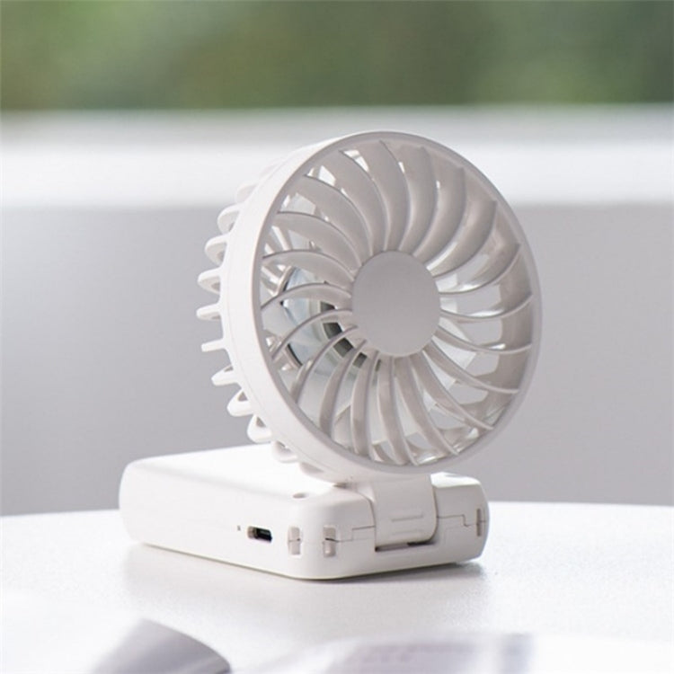 F458 With Neck Rope Summer 3 Speeds Adjustable Foldable Mini Handheld Fan(Purple)