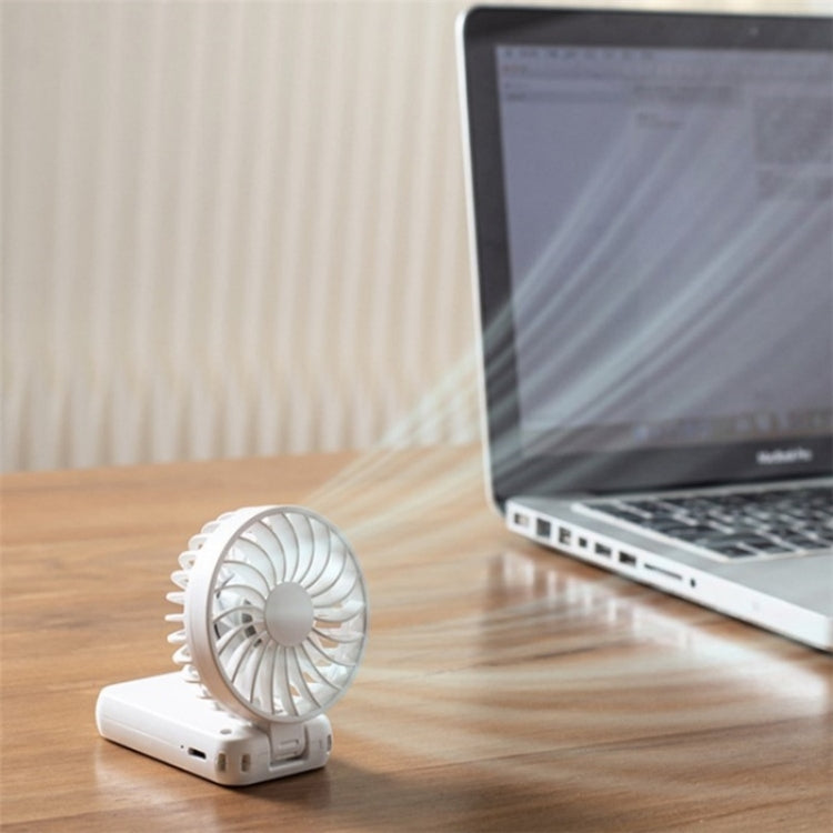 F458 With Neck Rope Summer 3 Speeds Adjustable Foldable Mini Handheld Fan(Purple)