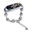 For Xiaomi Mi Band 7 Beaded Bracelet Metal Watch Band(Silver+Dual Ring) - free shipping - PMC TechLife - Order now!