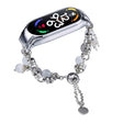 For Xiaomi Mi Band 7 Crystal Beaded Onyx Watch Band(Silver+Butterfly) - free shipping - PMC TechLife - Order now!