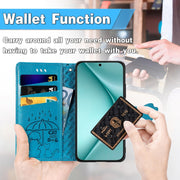 For Huawei Pura 70 Ultra Cat and Dog Embossed Leather Phone Case(Yellow)