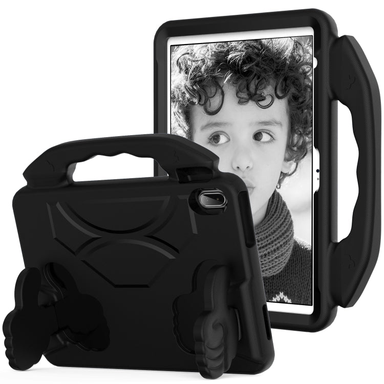 For iPad Air 11 2025 / 2024 Children EVA Shockproof Tablet Case with Thumb Bracket(Black)