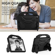 For iPad Air 11 2025 / 2024 Children EVA Shockproof Tablet Case with Thumb Bracket(Black)