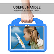 For iPad Air 11 2025 / 2024 Children EVA Shockproof Tablet Case with Thumb Bracket(Blue)