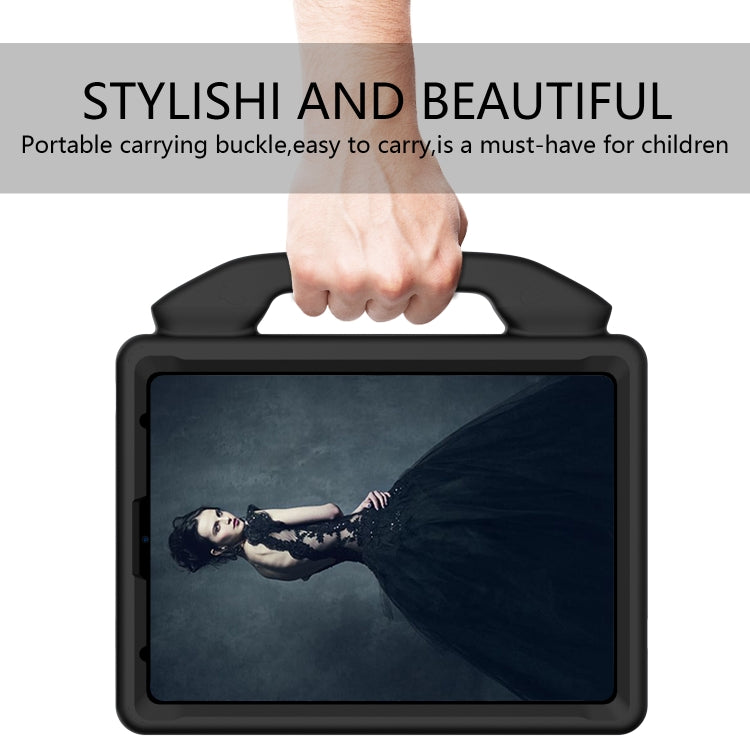 For iPad Pro 11 2024 Children EVA Shockproof Tablet Case with Thumb Bracket(Black)