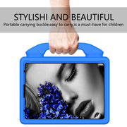 For iPad Pro 11 2024 Children EVA Shockproof Tablet Case with Thumb Bracket(Blue)