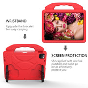 For iPad Pro 11 2024 Children EVA Shockproof Tablet Case with Thumb Bracket(Red)
