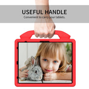 For iPad Air 13 2025 / 2024 Children EVA Shockproof Tablet Case with Thumb Bracket(Red)
