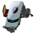 X16 Car Smart Sensor Phone Holder Magnetic Phone Mount Automatic Wireless Charger(Tarnish) - Car Charger by PMC TechLife | Online Shopping South Africa | PMC TechLife | Buy Now Pay Later Mobicred