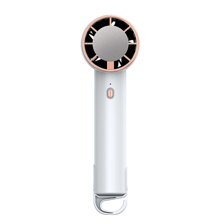 CL02 Outdoor Summer Cooler Cooling Effect Handheld Fan USB Semiconductor Fan(White)
