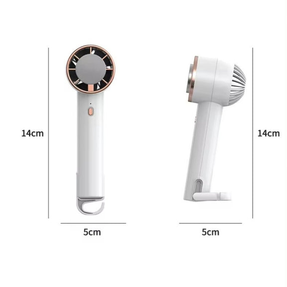 CL02 Outdoor Summer Cooler Cooling Effect Handheld Fan USB Semiconductor Fan(White)