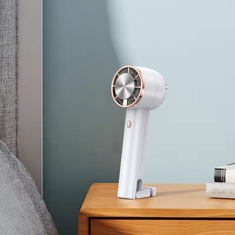 CL02 Outdoor Summer Cooler Cooling Effect Handheld Fan USB Semiconductor Fan(White)