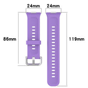 For Huawei Watch Fit3 Silicone Soft Watch Band + Clear Watch Protective Case Set(Orange)