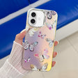 For iPhone 16 Plus Electroplating Laser Butterfly Phone Case(Pink Butterflies AB2) - iPhone 16 Plus Cases by PMC TechLife | Online Shopping South Africa | PMC TechLife | Buy Now Pay Later Mobicred