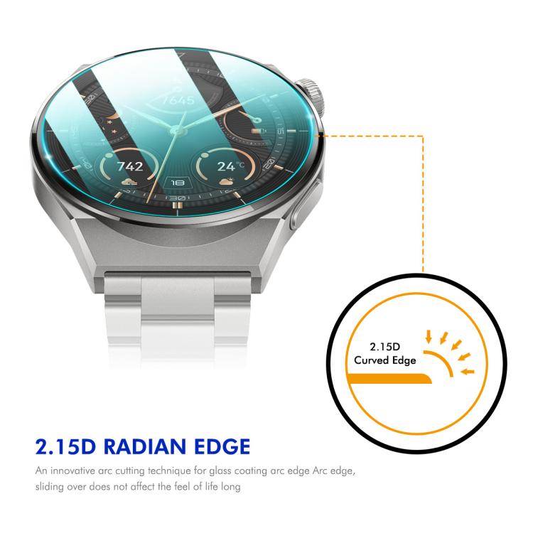 For Garmin Instinct E 40mm 2pcs ENKAY Hat-Prince 0.2mm 9H Tempered Glass Screen Protector Watch Film