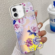 For iPhone 16 Electroplating Laser Flower Texture TPU Phone Case(Peony AH11) - iPhone 16 Cases by PMC TechLife | Online Shopping South Africa | PMC TechLife | Buy Now Pay Later Mobicred
