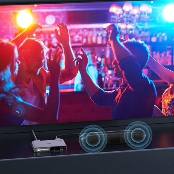 Q301 4K / 60hz HD Video Aluminum Alloy Adapter 3 Input 1 Output HDMI Switcher